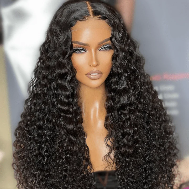 13x4 HD Lace Spanish Curly Human Hair Wigs Glueless 5x5 Lace Closure Wig Pre Plucked Hairline - Geeta Hair - Image 4