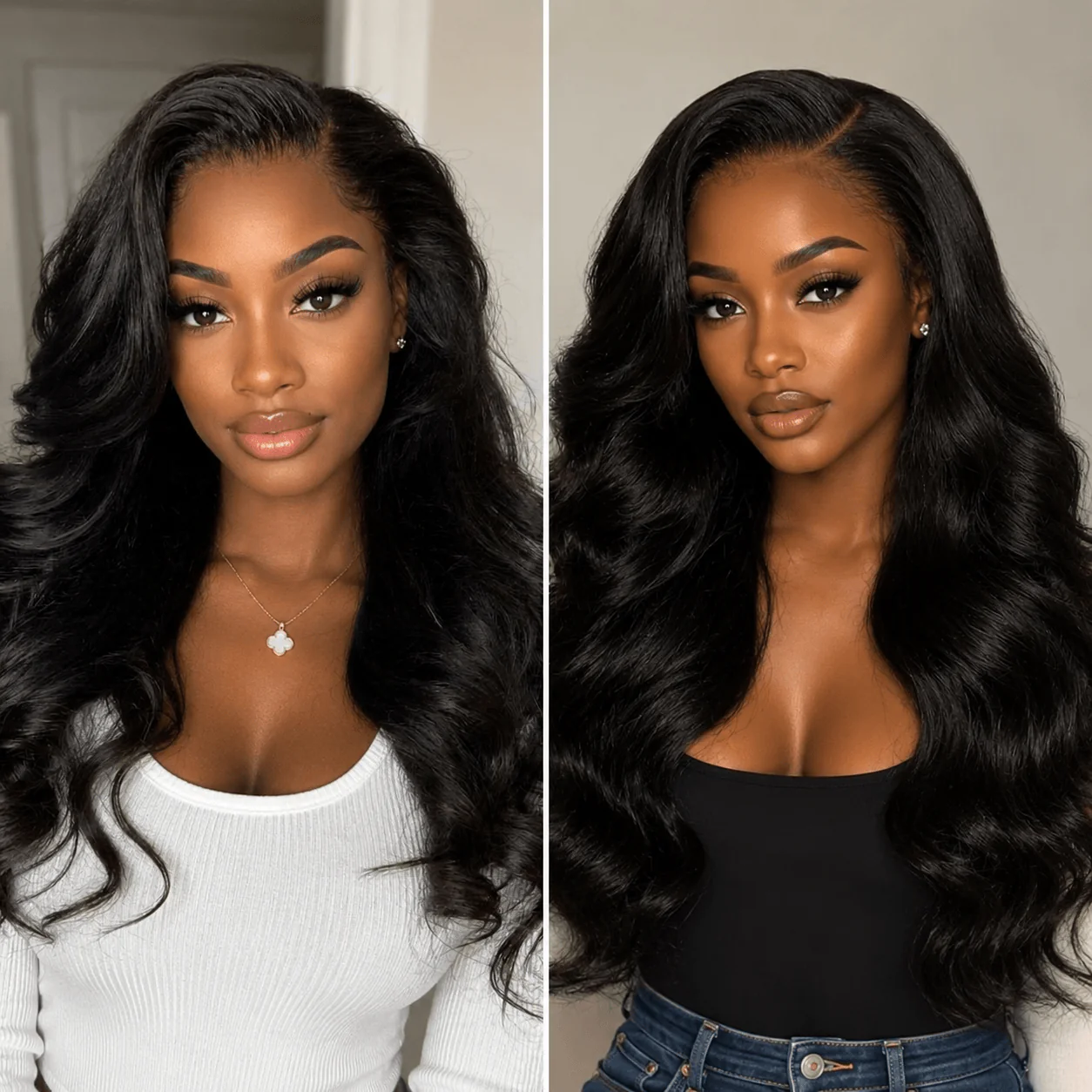 [USA Address Only] $229 = 2 Wigs | Geeta Bogo Sale 22” Body Wave + 18” Yaki Straight Human Hair Wig 180% Density - Image 3