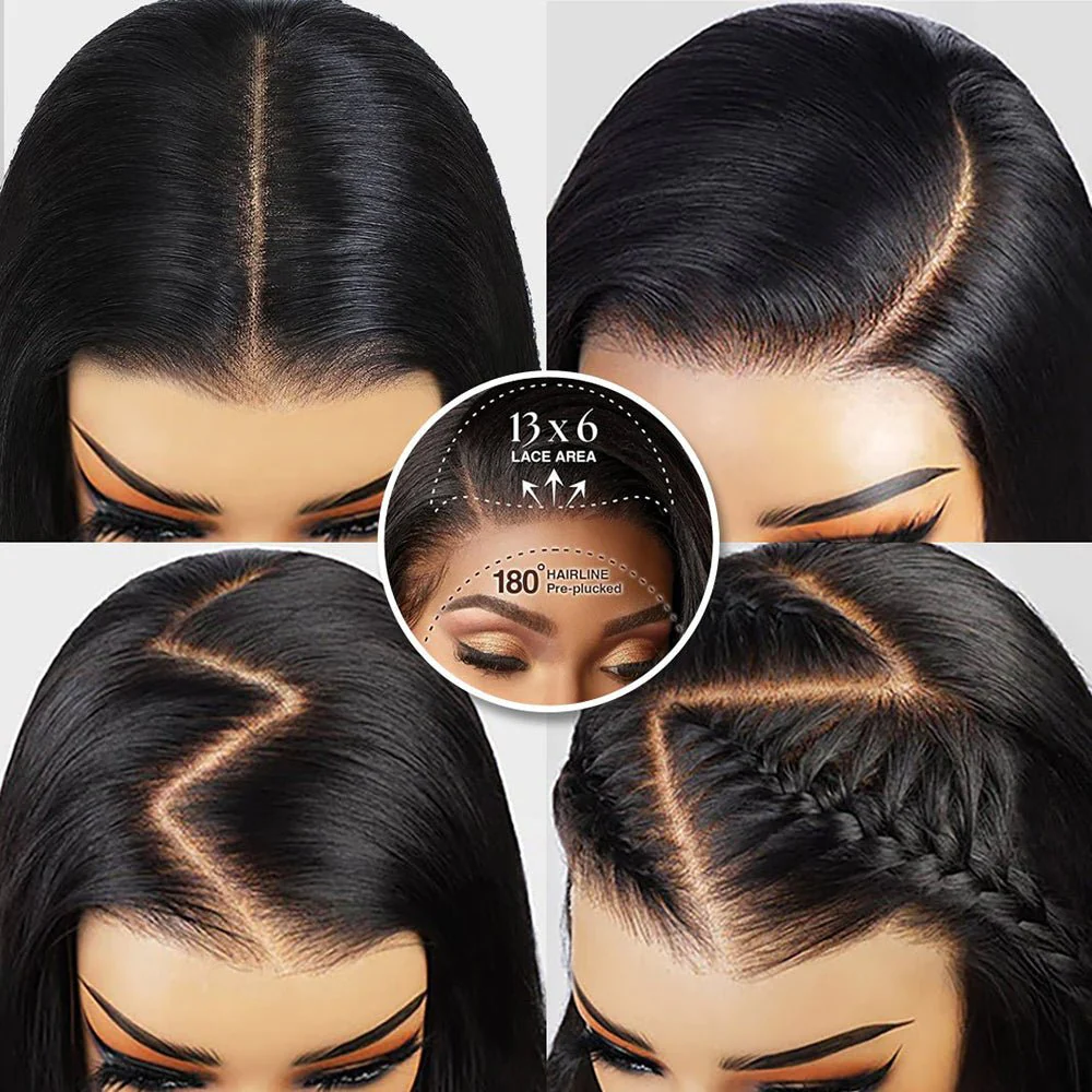 [24h quickship] 13x6 Lace Frontal Wig Silky Straight Human Hair Wig Subscriber Exclusive Flash Sale - Image 4