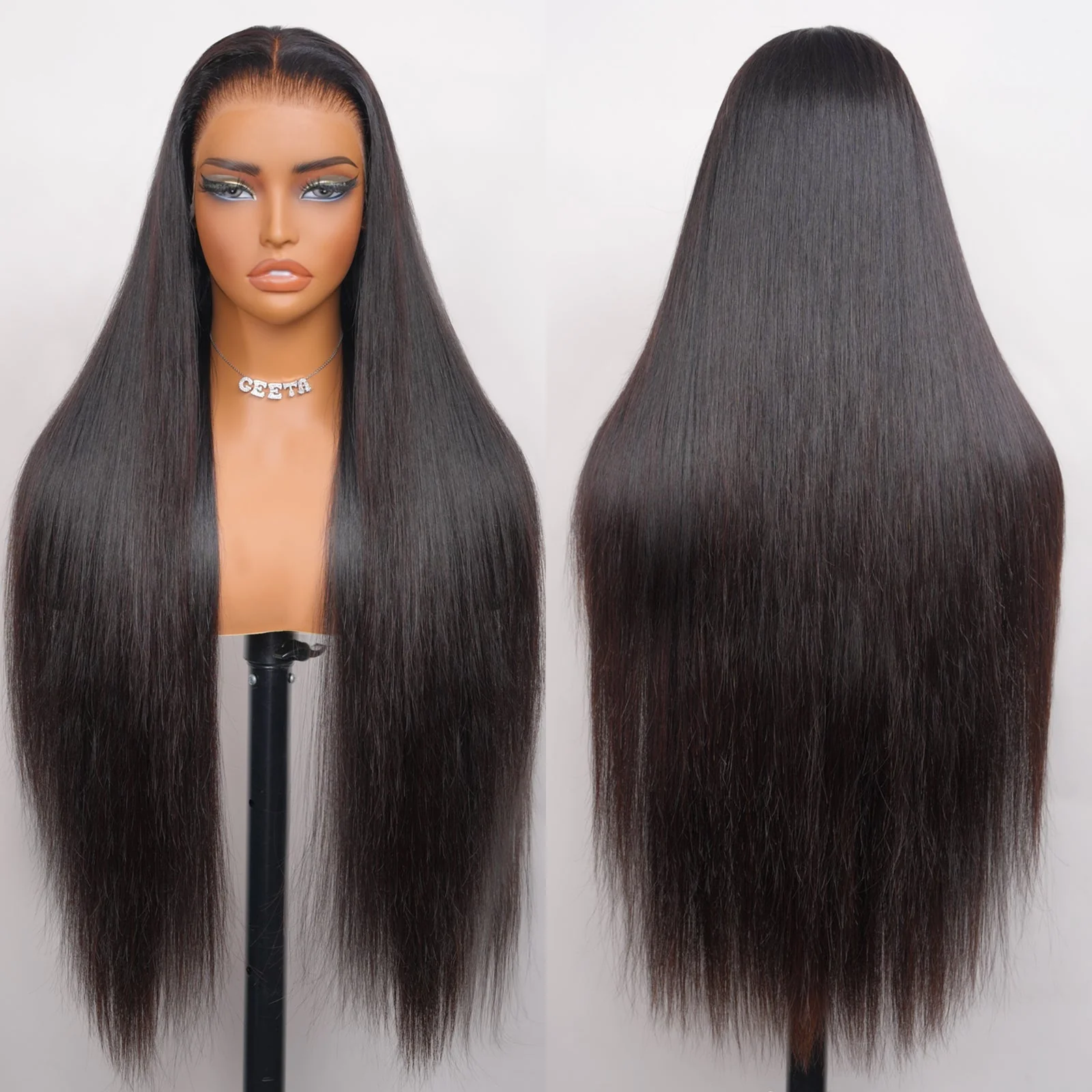 250% Density $99 Get 20inch Geeta Straight Hair 13×6 Lace Human Hair Wigs Flash Sale - Image 3
