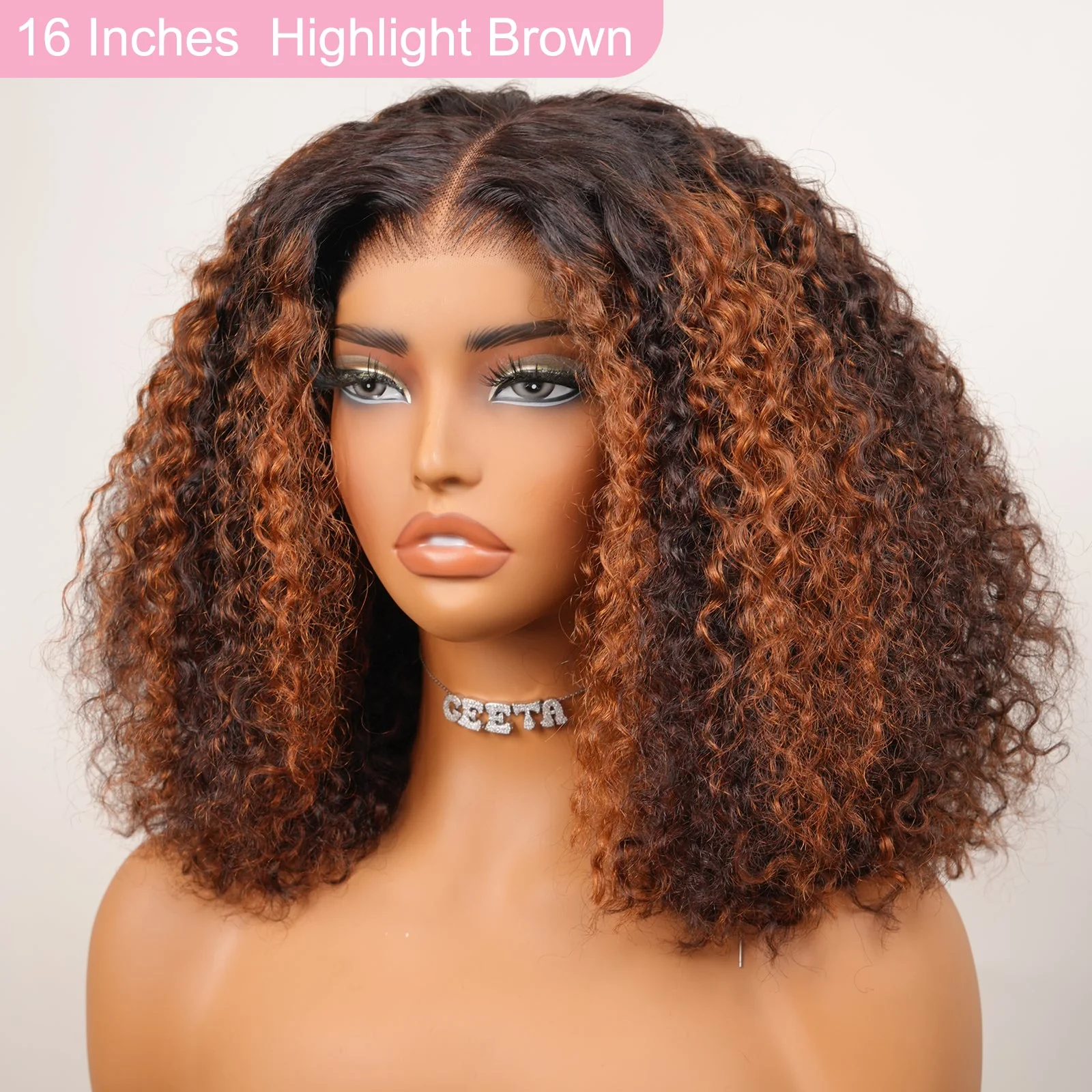 180% Density Kinky Curly 7x5 / 13x4 Lace Front Bob Wigs Glueless Human Hair Wig Flash Sale - Image 9