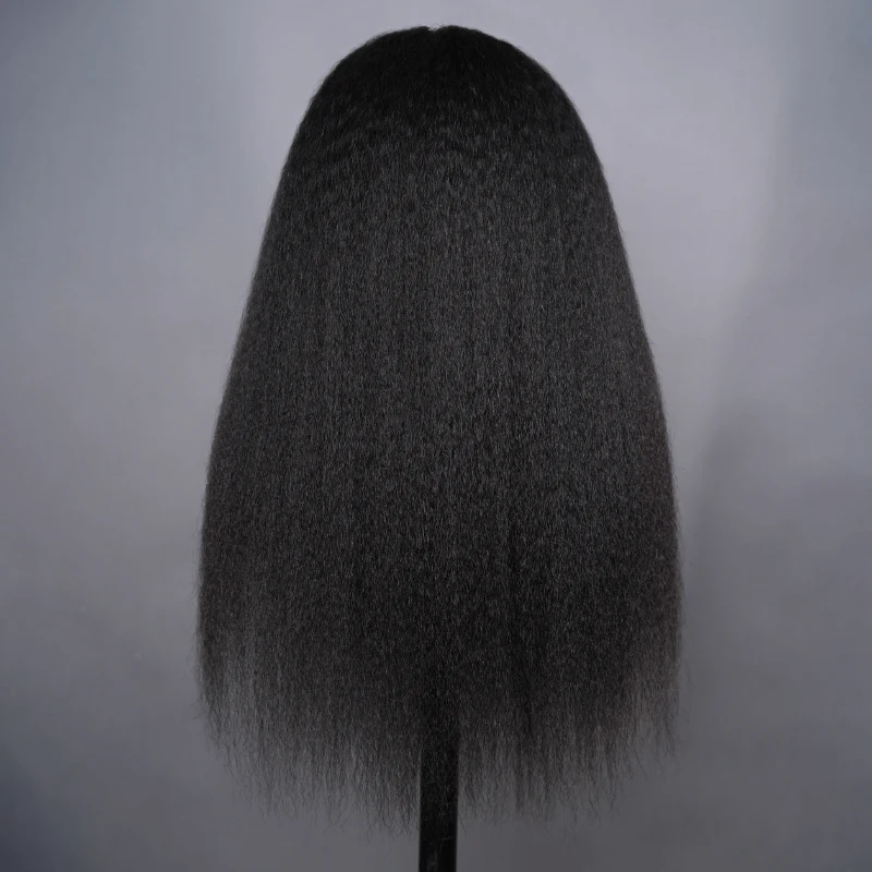 Kinky Straight Flip Over Half Wig Invisi Drawstring Glueless Put On And Go Wig - Image 6
