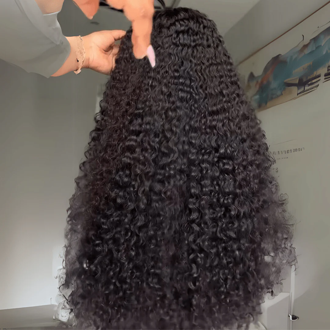 300% / 250% Density Put On And Go Glueless Spanish Curly 13x4 Lace Front Pre Plucked 100% Human Hair Wig Brand Day Flash Sale - Image 4