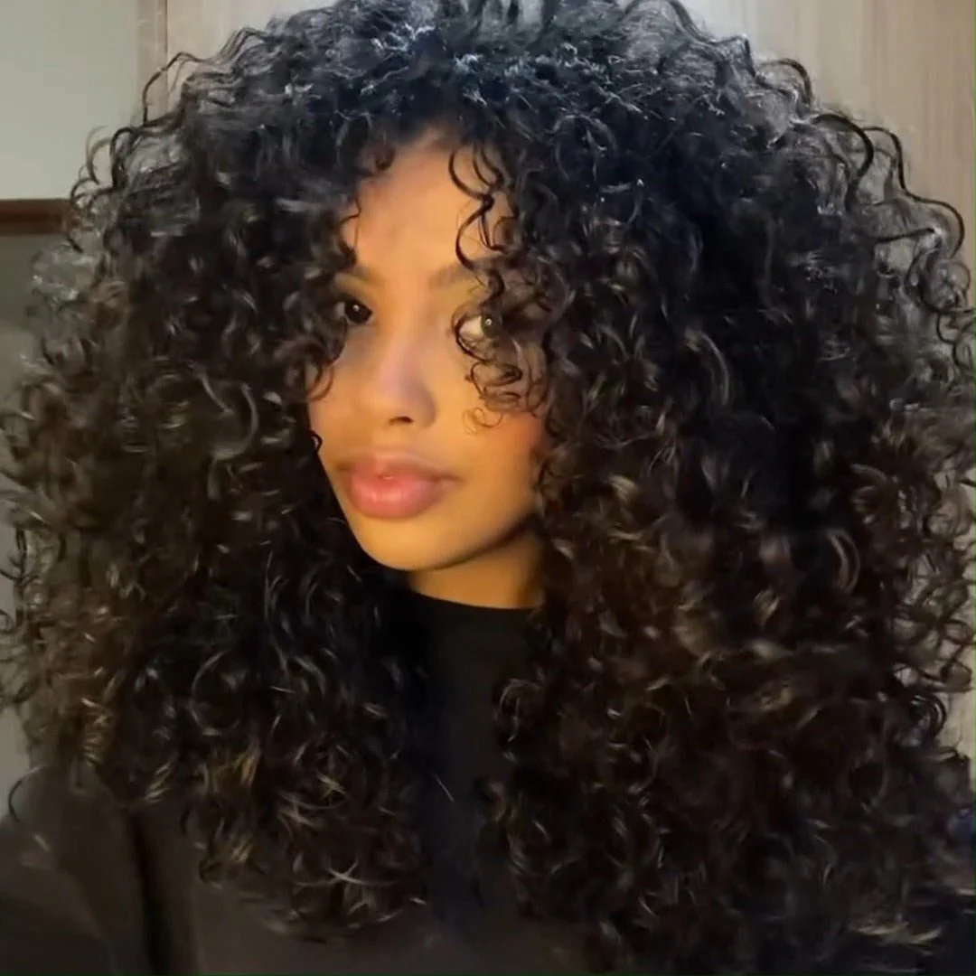 300% Density Glueless Wigs Bouncy Water 13x4 Lace Front Human Hair Wigs Luxe Pre Plucked Culrly Lace Wigs - Image 4