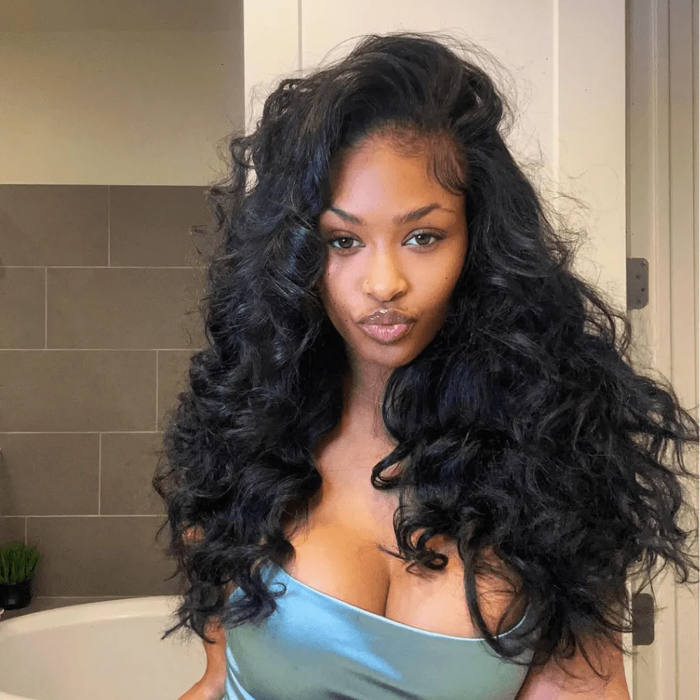 Geeta 300% Density Long Wavy 13x6 Lace Frontal Human Hair Wig 4x6 Pre Cut Glueless Wigs For Black Women - Image 3