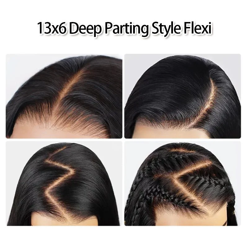 Geeta 300% Density Long Wavy 13x6 Lace Frontal Human Hair Wig 4x6 Pre Cut Glueless Wigs For Black Women - Image 6