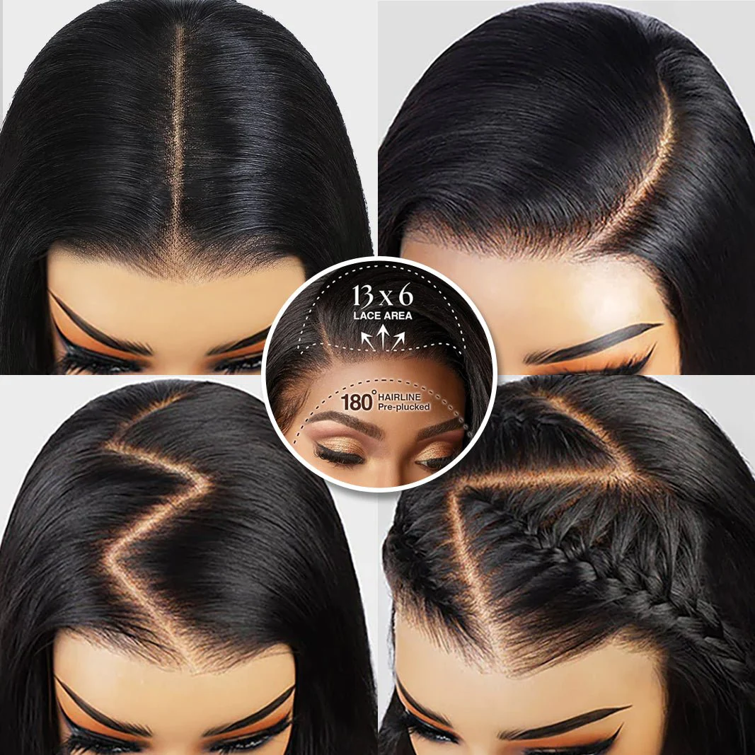 Geeta 300% Density Long Wavy 13x6 Lace Frontal Human Hair Wig 4x6 Pre Cut Glueless Wigs For Black Women - Image 7