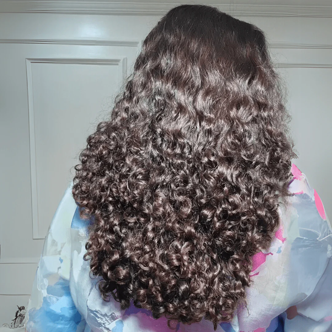 300% Density Resilient Curly 13x4 Lace Front Human Hair Wigs Pre Cut Glueless Wigs for Women - Image 4