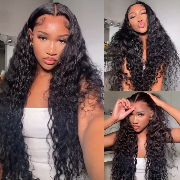 Geeta Deep Wave Lace Front Wig Super Long Length Human Hair Wigs For Women - Image 2