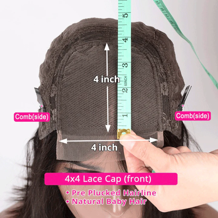 Tiktoker Same Wig Flash Sale: 4x4 Wear And Go & Glueless Straight Human Hair Bob Wig - Image 5