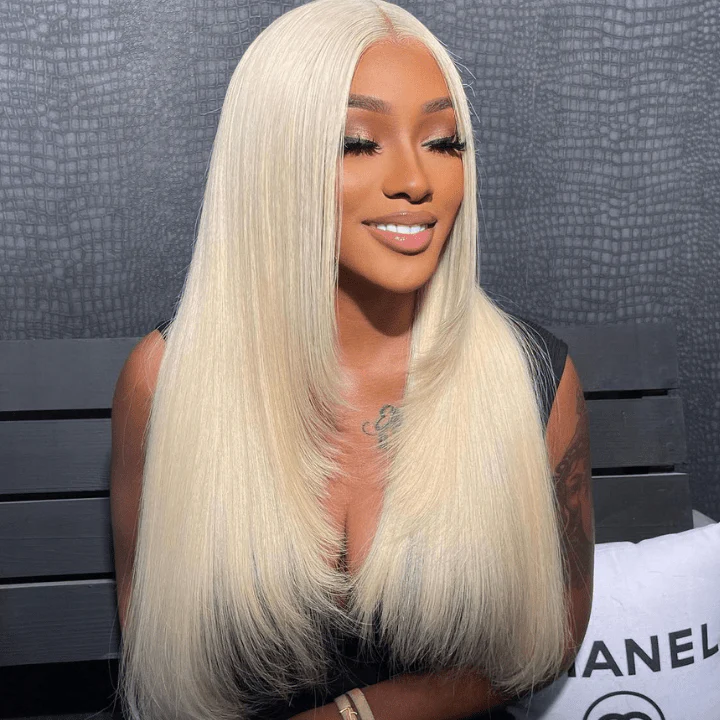613 Blonde Hair 4x4/13x4 Transparent Layered Straight Wig With Bnags/ No Bangs 6x4.5 HD Butterfly Haircut Human Hair Wigs-Geeta Hair - Image 4