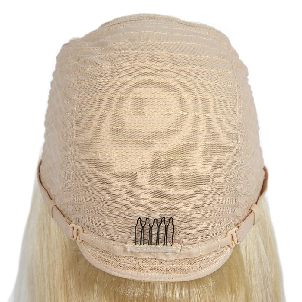 Natural Straight Hair 613 Blonde Bob Wig With Bangs 100% Human Hair Wig -Geeta Hair - Image 6