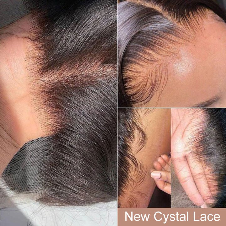 Balayage Light Brown Body Wave Glueless Transparent Lace Front Wig Highlight Pre Plucked Hairline Human Hair Wigs - Image 5