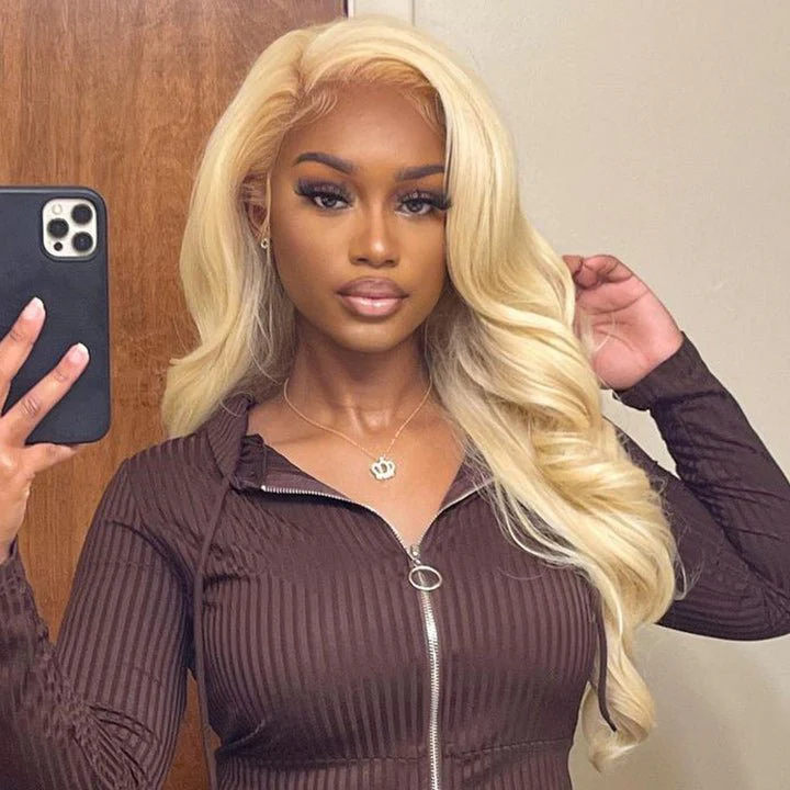 Body Wave 613 Hair Lace Frontal Wig Glueless Lace Human Hair Wigs With Baby Hair