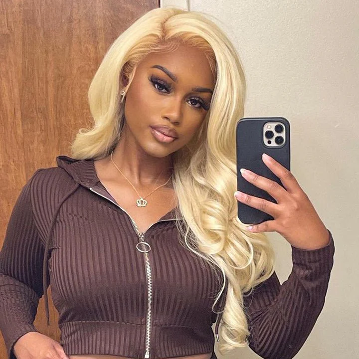 Body Wave 613 Hair Lace Frontal Wig Glueless Lace Human Hair Wigs With Baby Hair - Image 4