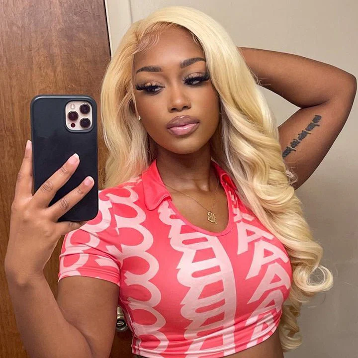 Body Wave 613 Hair Lace Frontal Wig Glueless Lace Human Hair Wigs With Baby Hair - Image 5