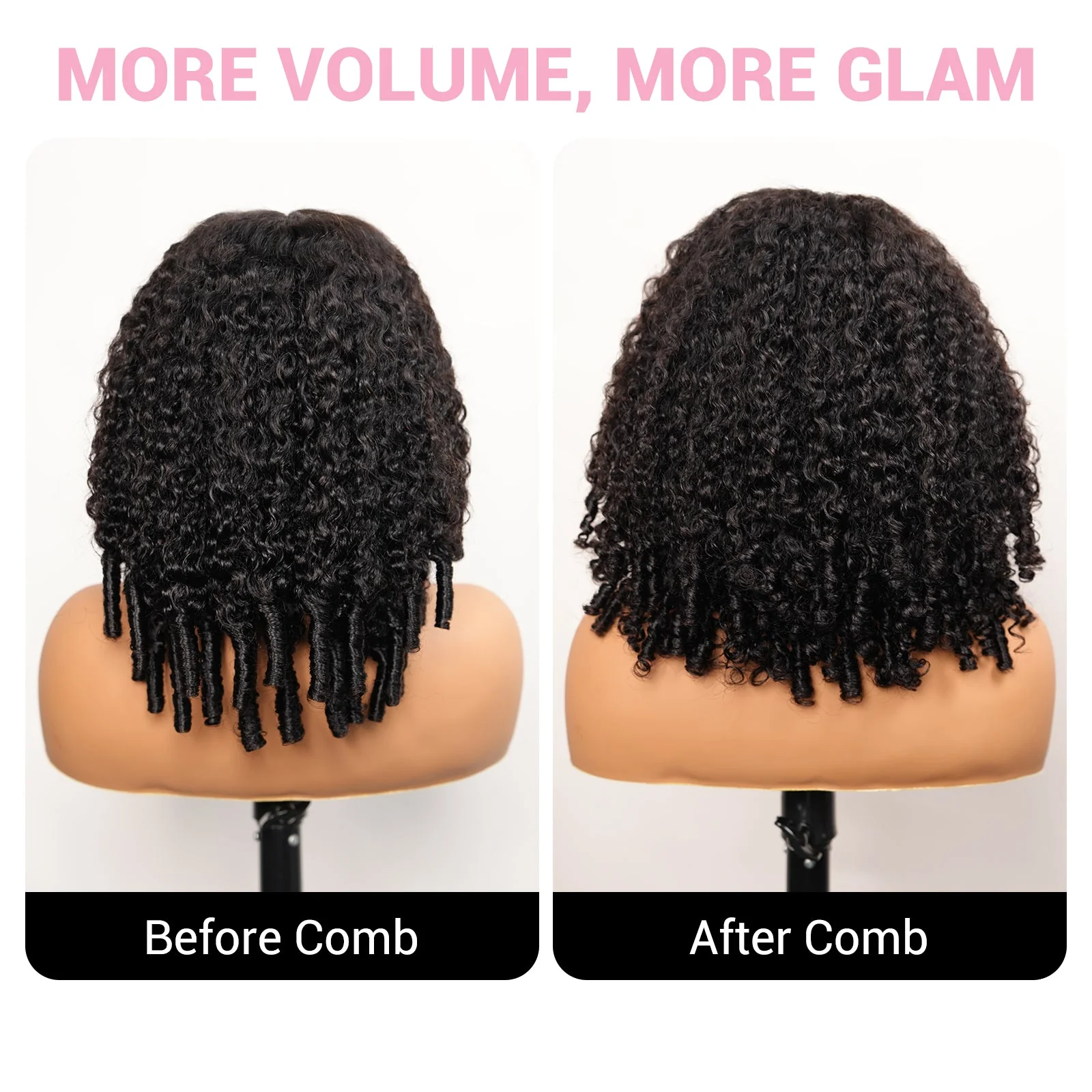 Burmese Curly 13x4 Lace Front Wig 100% Human Hair Wigs Curly Hair Pre Plucked Hairline Daily Deal - Image 4