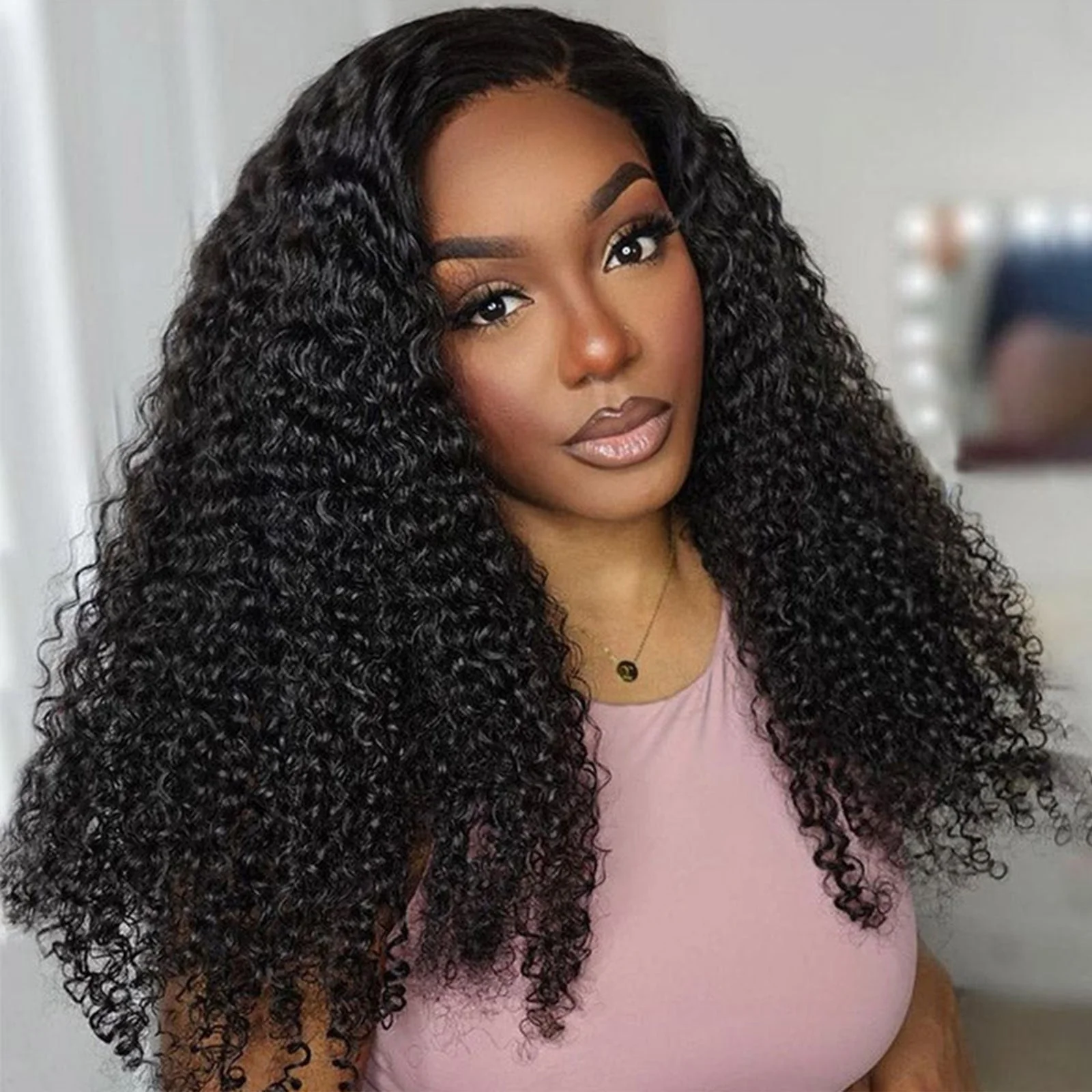 Curly Glueless Half Wig Put On And Go Human Hair Wig Subscriber Exclusive Flash Sale