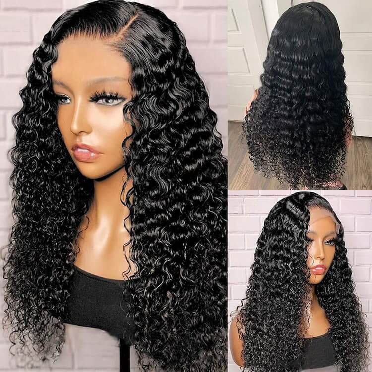 Deep Wave 360 Lace Front Wigs Pre Plucked Natural Hairline Real Human Hair Wigs for Black Women-GeetaHair - Image 6