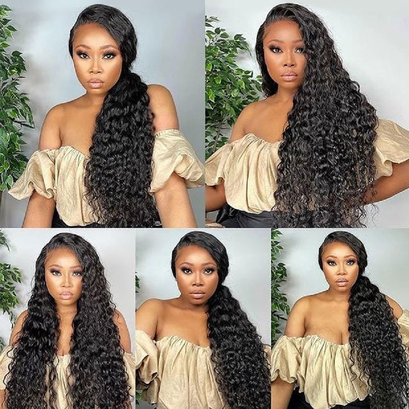 GeetaHair Deep Wave 4 Bundles with 4x4 Lace Closure Unprocessed Virgin Hair - Image 5