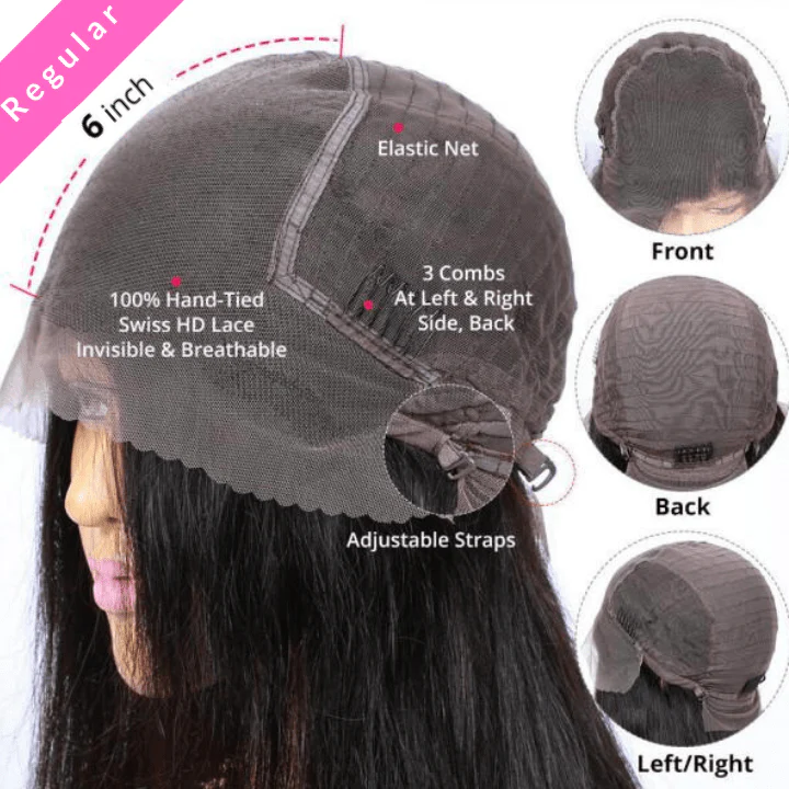 Deep Wave 13x6 Invisible HD Lace Frontal Wig Pre Plucked Hairline 100% Real Human Hair Wig-Geeta Hair - Image 8