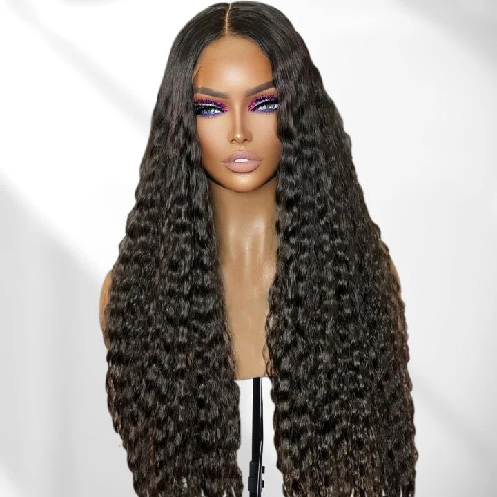 Flowy Bohemia Curls 5x5/13x4 Lace Wig Glueless Curly Pre plucked Hairline Human Hair Wigs-GeetaHair - Image 3