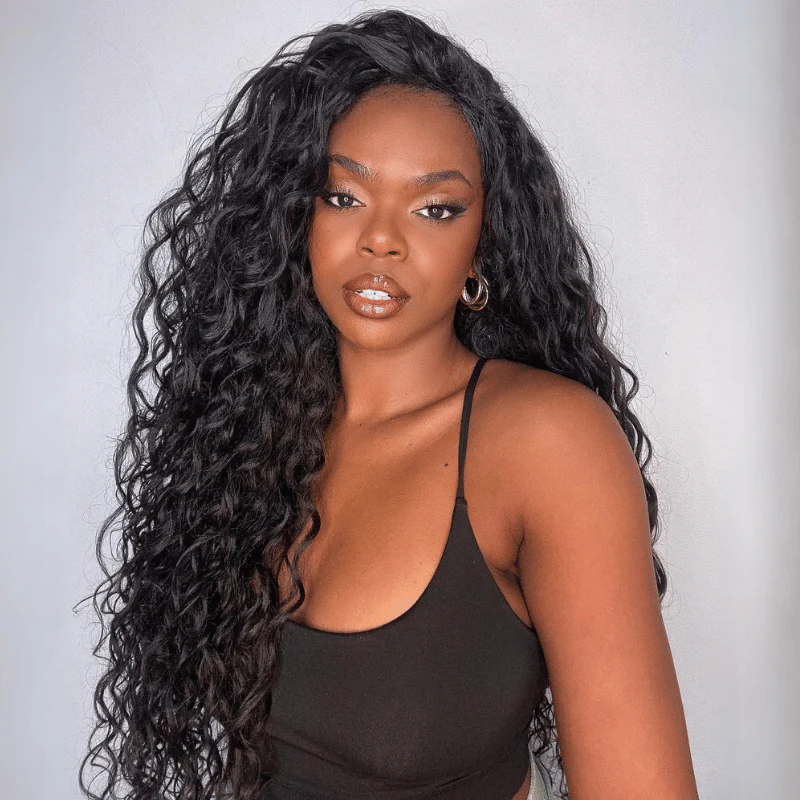 Fluffy Loose Wave Wig 13x4 HD Lace Front Wig Pre Plucked Hairline 100% Real Human Hair Wig-Geetahair - Image 3