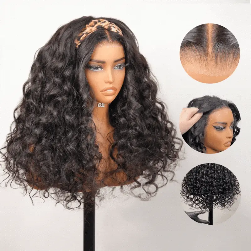 Full 300% Density Bouncy Curl 13x4 Lace Front Glueless Human Hair Wigs Pre Plucked Pre Cut Lace Front Wigs Brand Day Flash Sale - Image 6