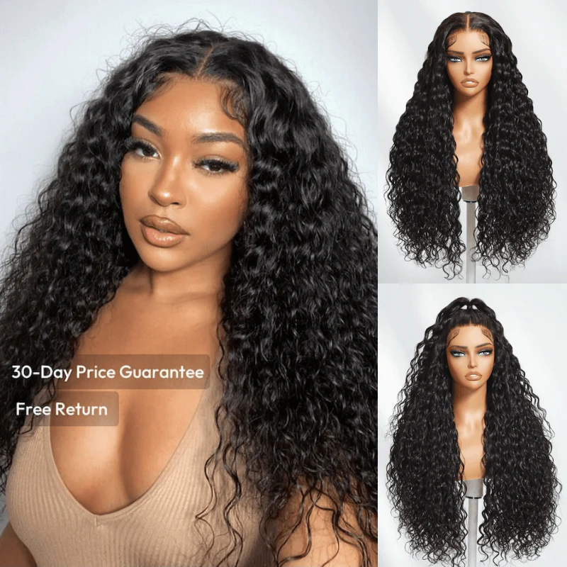 Geeta Hair 250% Density Bouncy Jerry Curly 13x4 Transparent Lace Front Wig Natural 100% Human Hair Wig - Image 5