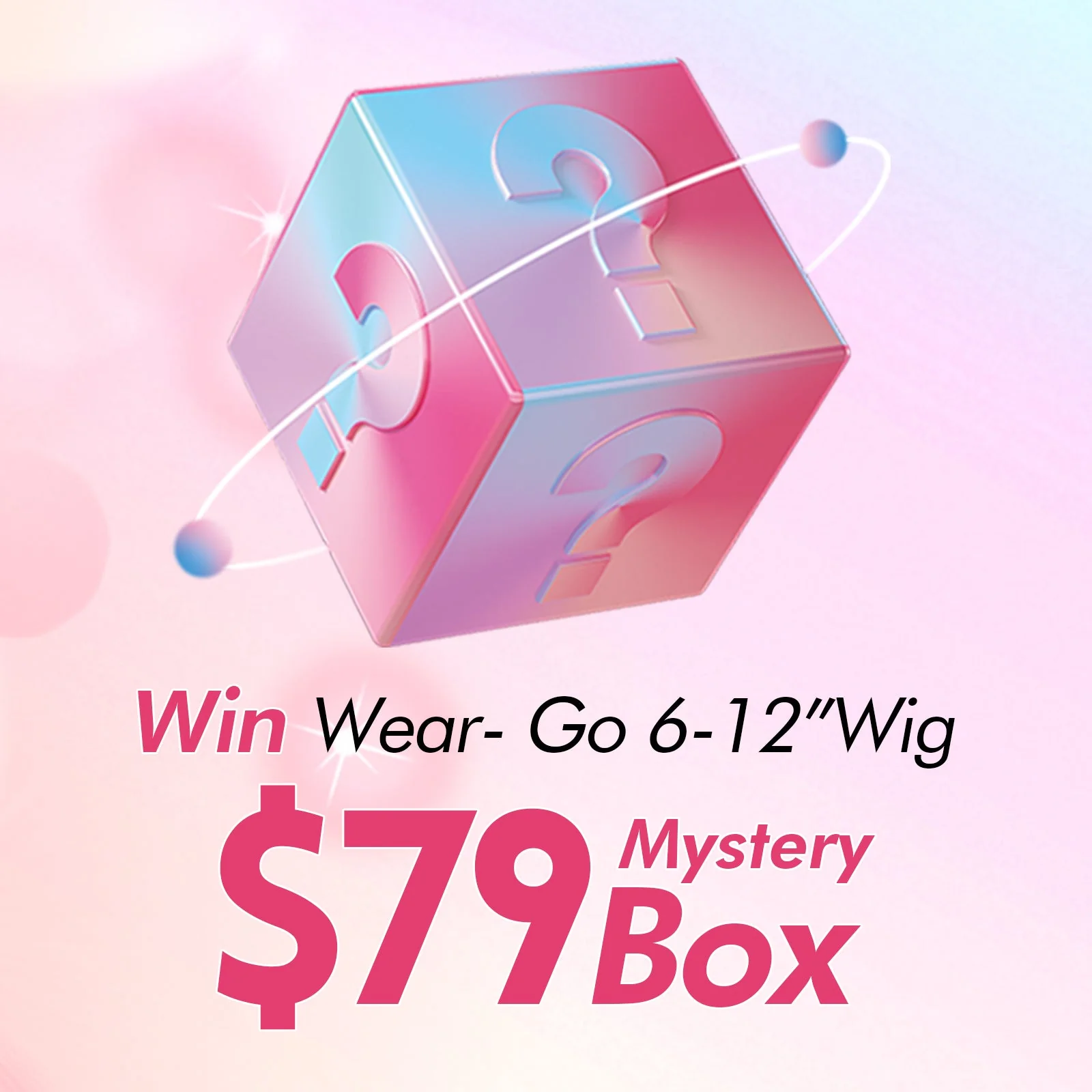 Geeta Hair $79 Surprise Box Randomly Get 6''-12'' Wear-Go Wig Value $159-$269