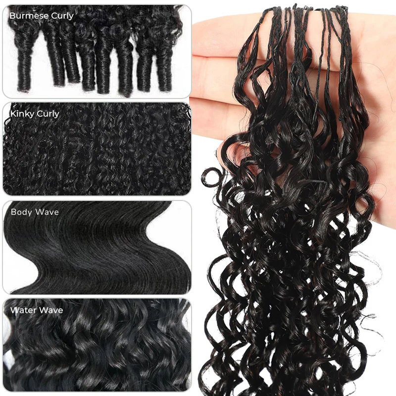 Geeta Hair Crochet Human Hair All Textures Miracle Knots Friendly for Boho Braids Pre-Separated Time-Saving Design - Image 3