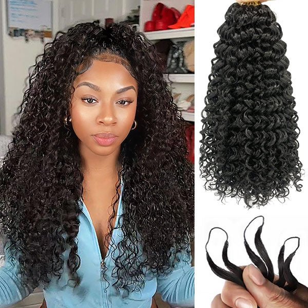 Geeta Hair Crochet Human Hair All Textures Miracle Knots Friendly for Boho Braids Pre-Separated Time-Saving Design - Image 8
