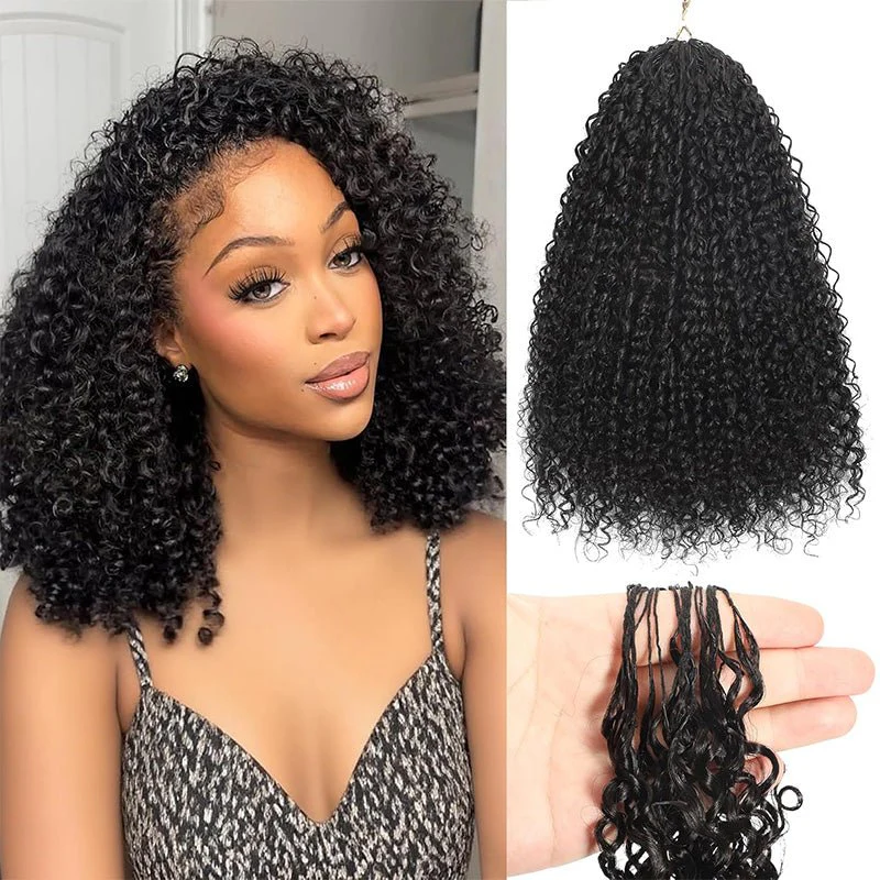Geeta Hair Crochet Human Hair Kinky Curly Miracle Knots Friendly for Boho Braids Pre-Separated Time-Saving Design Flash Sale