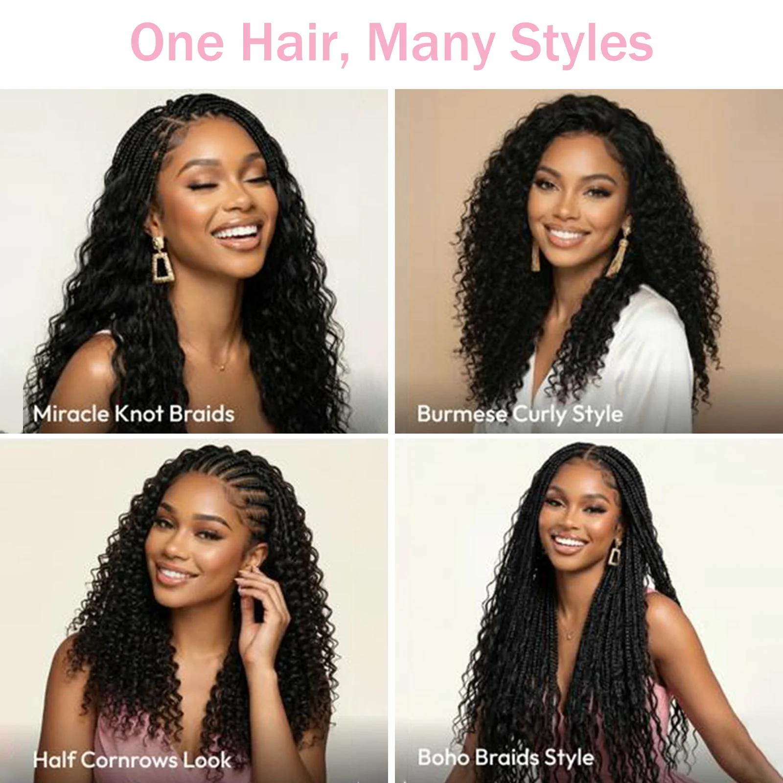 Geeta Hair Crochet Human Hair All Textures Miracle Knots Friendly for Boho Braids Pre-Separated Time-Saving Design - Image 10