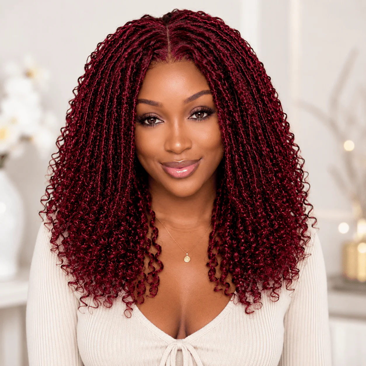 Geeta Hair Glueless Bohemian Curly 99J Burgundy Human Hair Lace Frontal Short Bob Wig Pre Plucked Natural Hairline