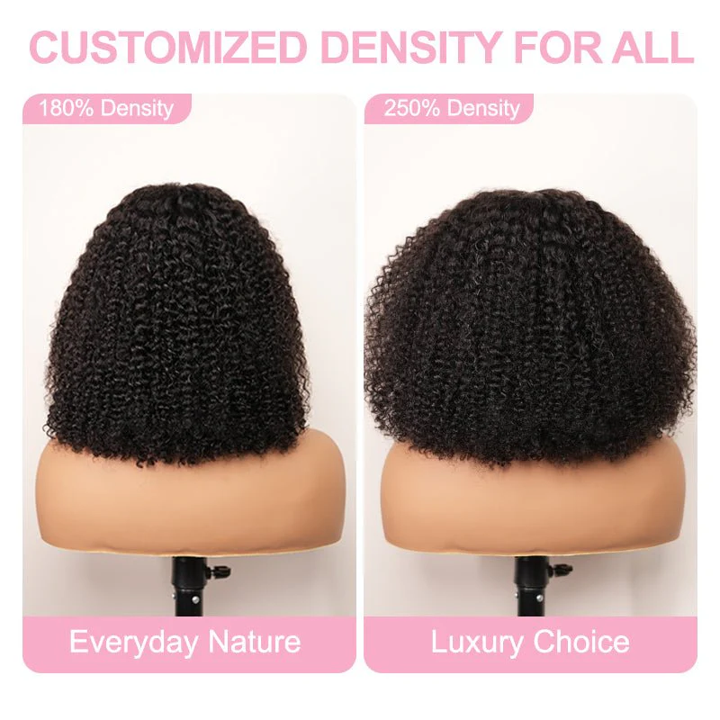 Geeta Hair Glueless Wig Curly Human Hair 13x4 Lace Frontal Short Bob Wig Pre Plucked Natural Hairline Flash Sale - Image 5