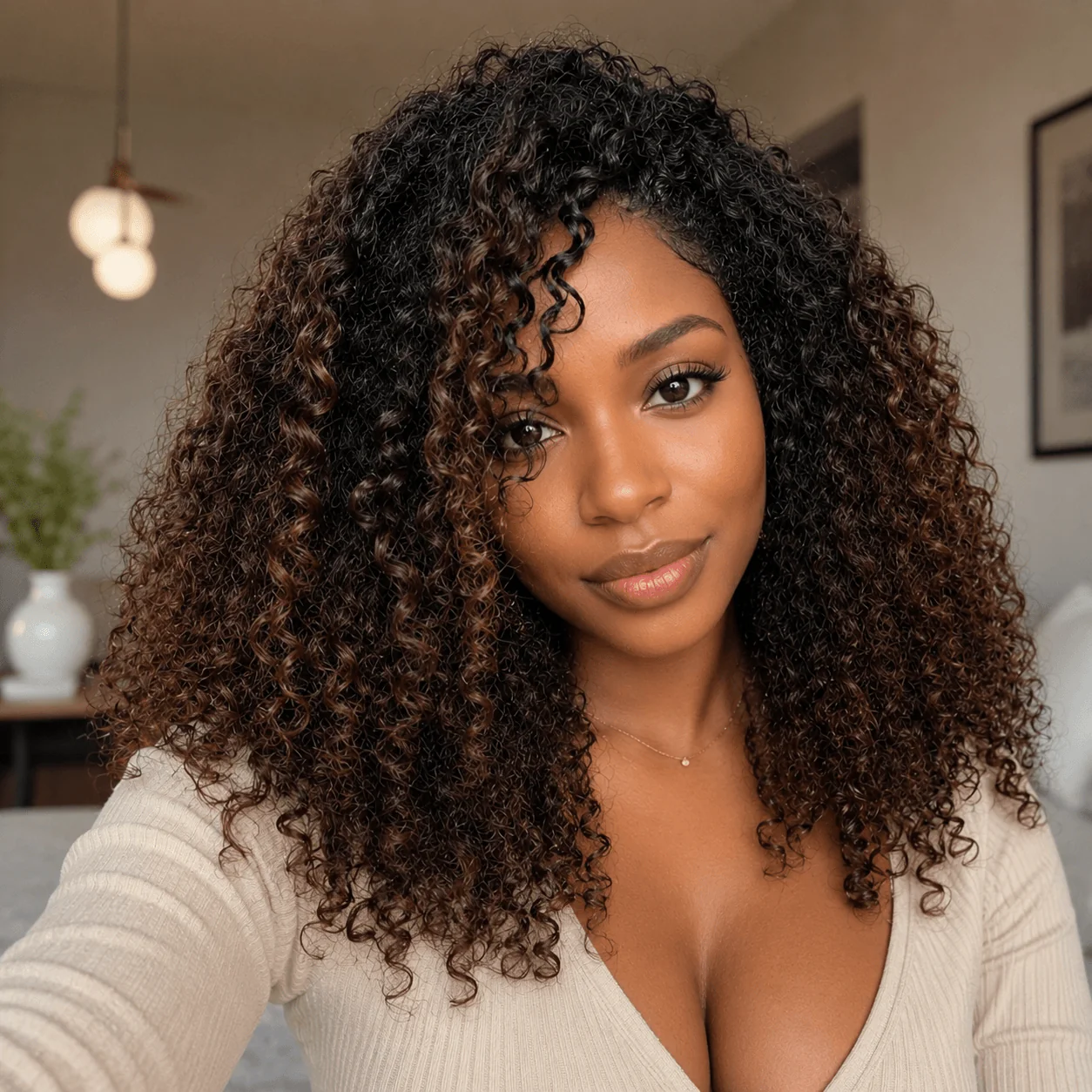 Geeta Hair Glueless Wig 300% Density Deep Curly Human Hair 13x4 Lace Frontal Wig Pre Plucked Natural Hairline Brand Day Flash Sale - Image 3