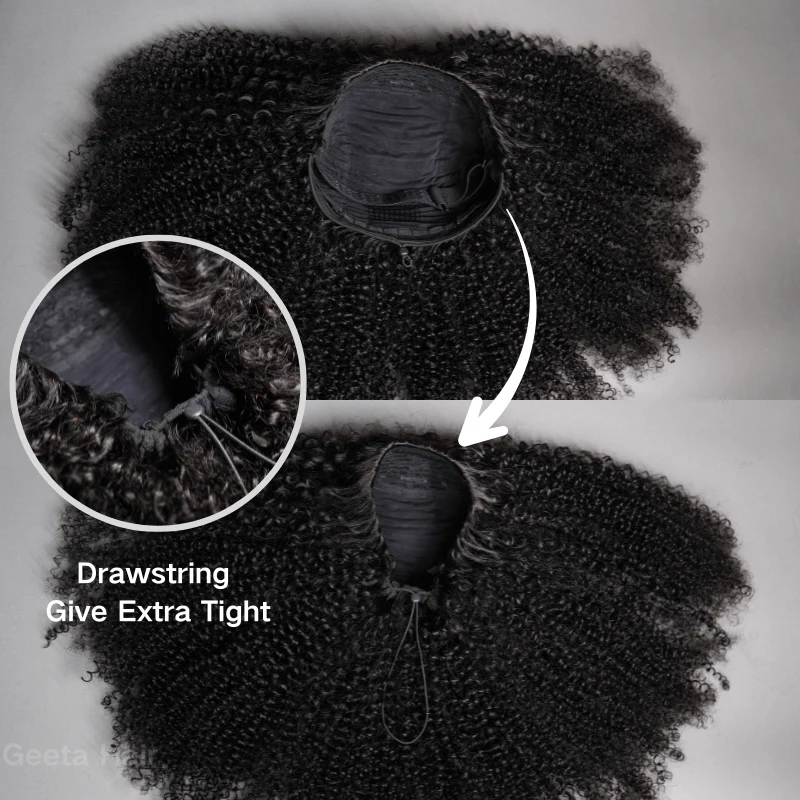 Geeta Beginner Friendly Loose Curly Half Wig Invisible Hairline Deep Wave Flip Over Wig Natural Look Flash Sale - Image 6