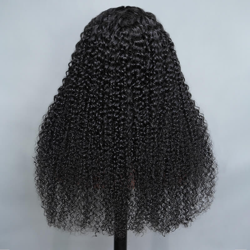 Geeta Kinky Curly Upgrade V part Wig Glueless With Invisi Drawstring 100% Human Hair Flash Sale - Image 6