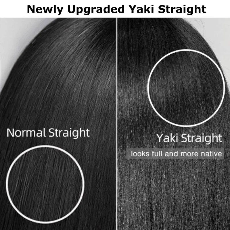 Geeta Yaki Straight 7x5 Glueless Lace Invisible Knots Put On and Go Invisi Drawstring Human Hair Wigs - Image 7