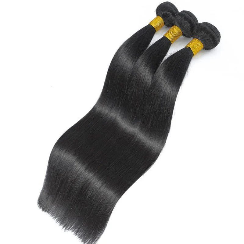 GeetaHair 3 Bundles Brazilian Straight Hair with 13x4 Ear to Ear Lace Frontal - Image 3