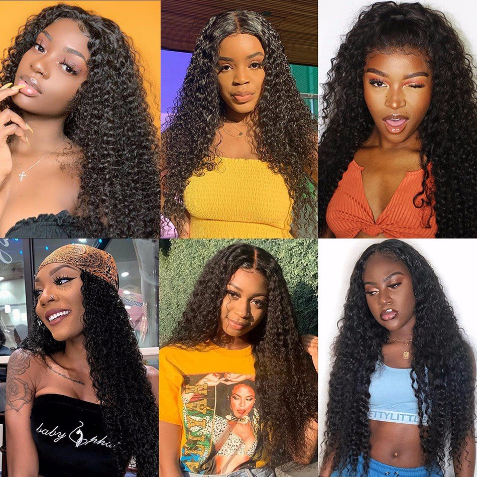 GeetaHair Kinky Curly Hair 3 Bundles with 4x4 Lace Closure 100% Remi Human Hair Soft Shiny Wave Hair - Image 5