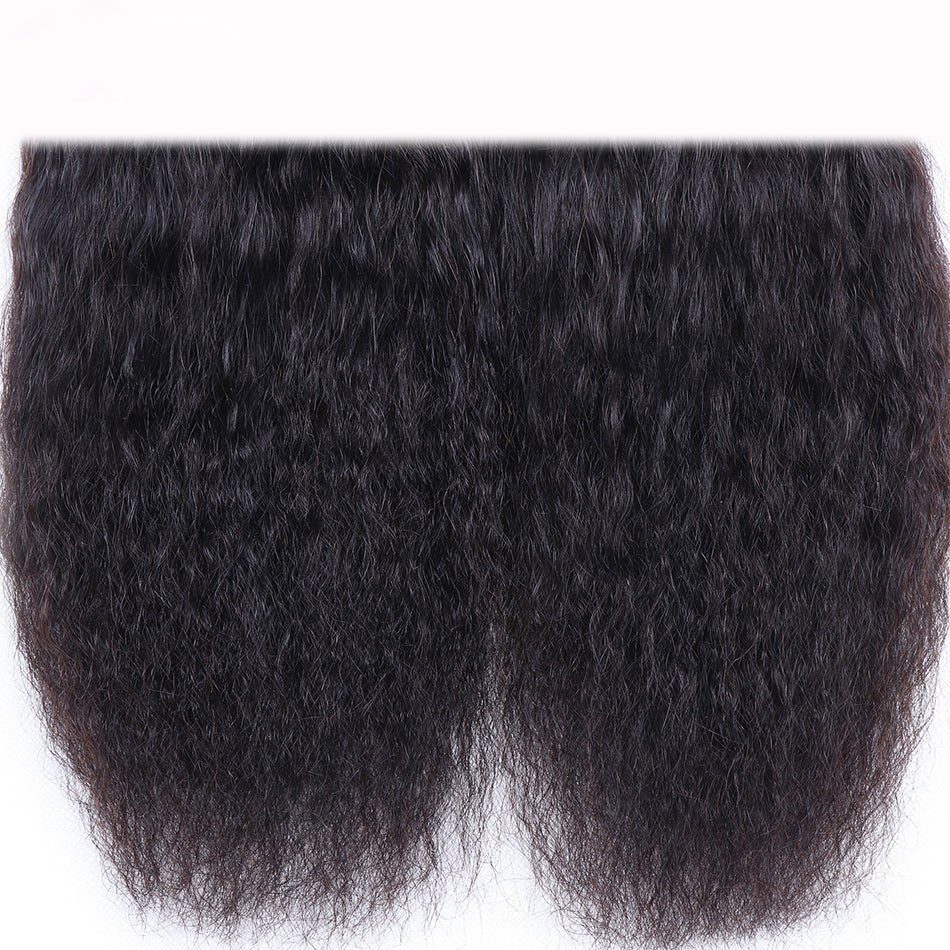 Geetahair Kinky Straight Hair 4 Bundles With 4x4 Lace Closure Human Hair Extensions - Image 5