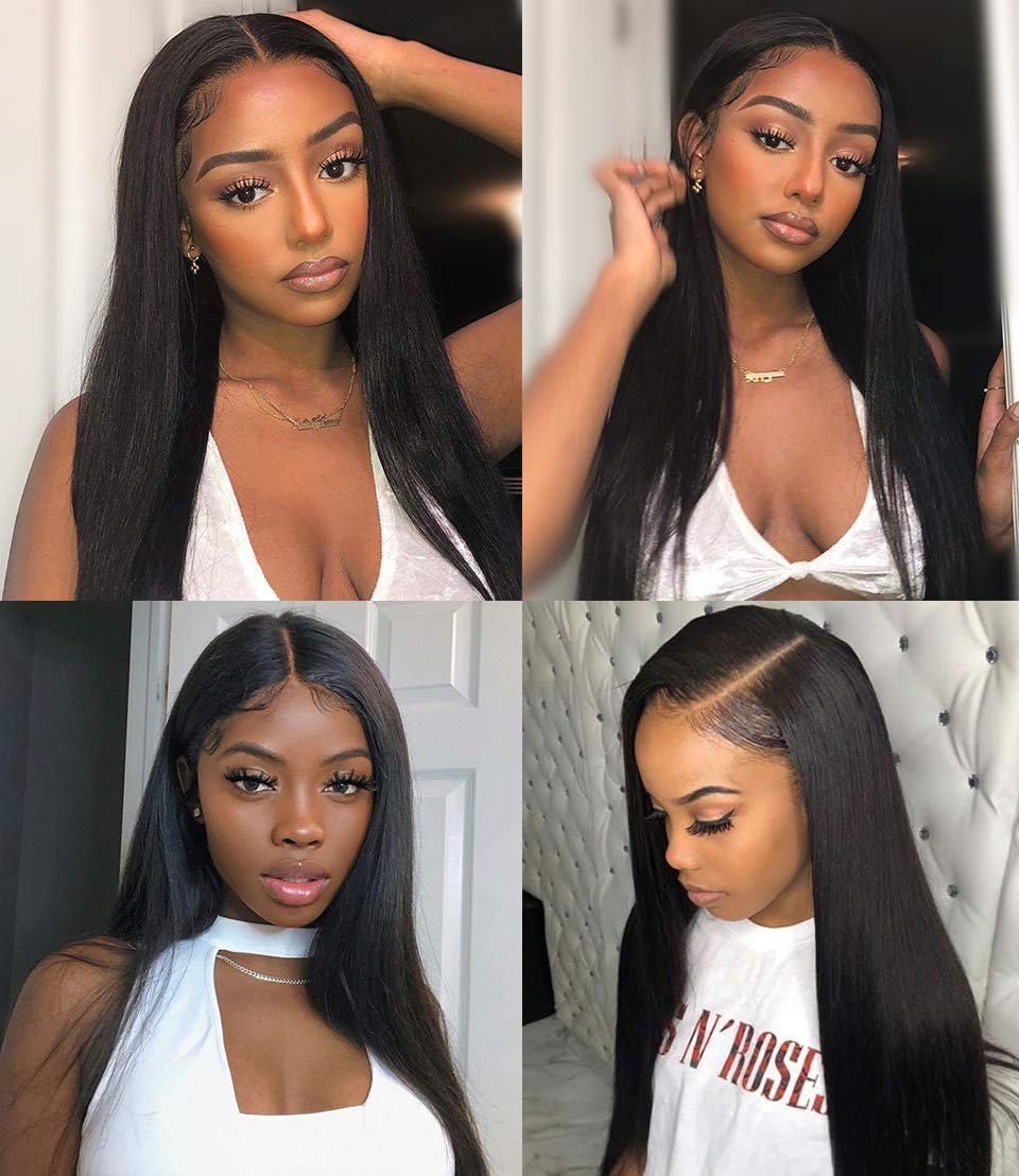 GeetaHair Long Straight Hair 3 Bundles With 4x4 Lace Closure 100% Virgin Human Hair - Image 4