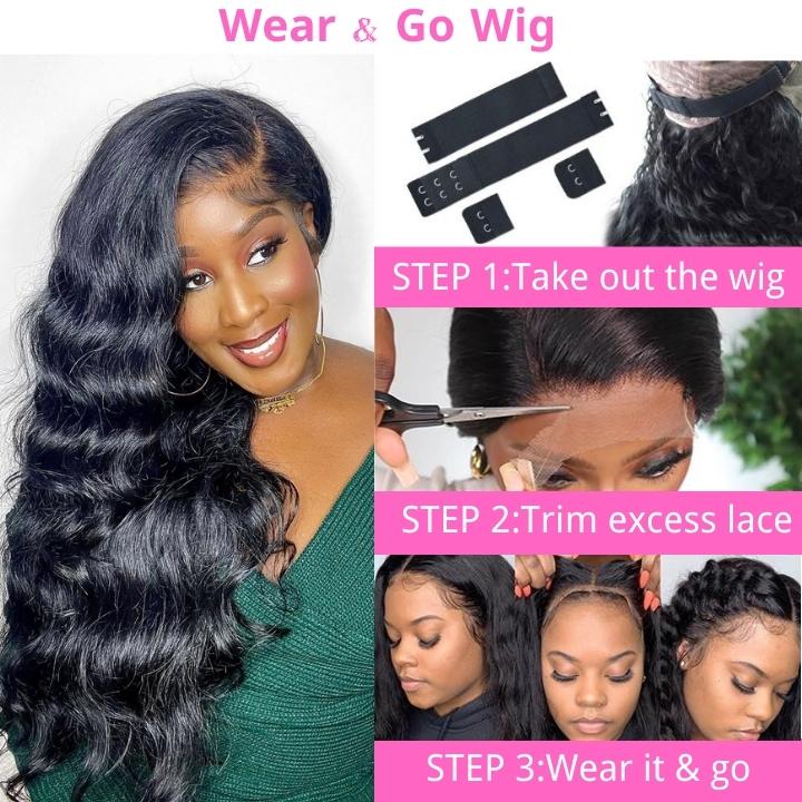 Geetahair Upgrade HD Lace Body Wave Wig With Pre Plucked Natural Hairline Lace Front Wigs Match All Skin Color - Image 6