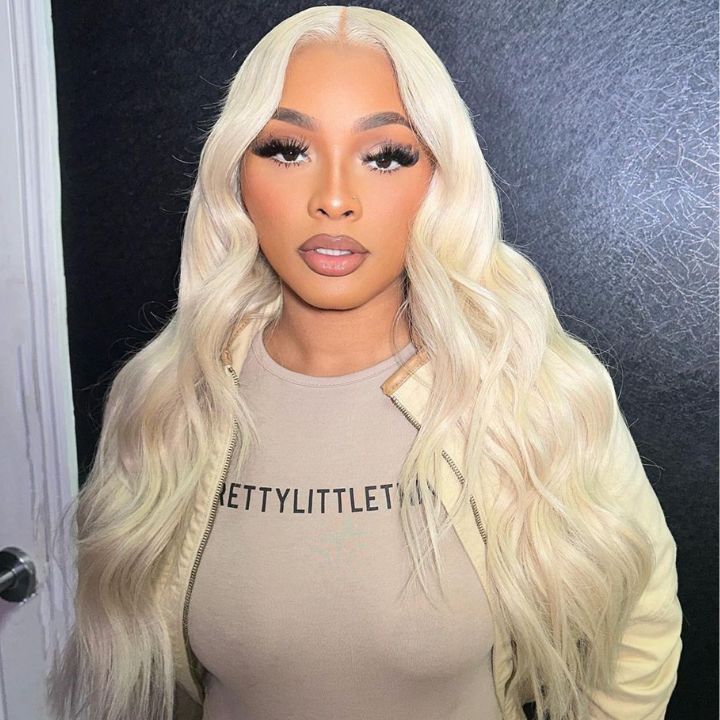 613 Blonde Body Wave/Straight Pre Cut Transparent Lace 180% Density Human Hair Wigs With Air Cap Breathable Wig Flash Sale - Image 7
