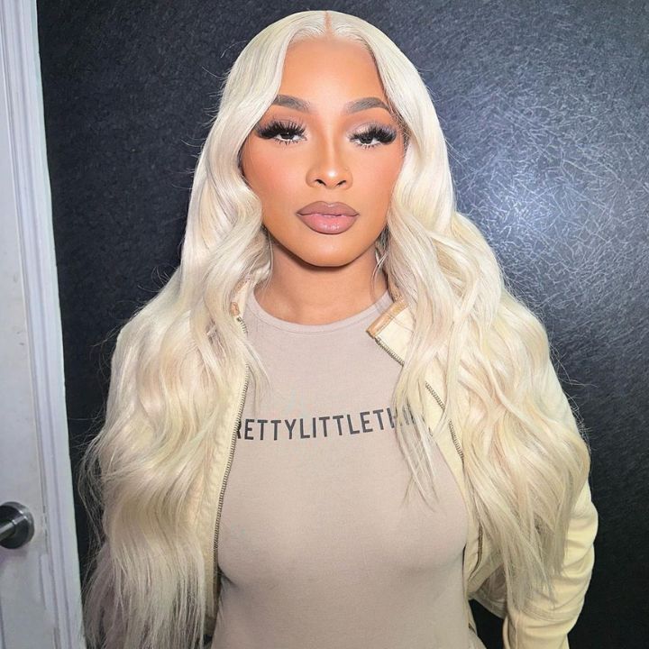 613 Blonde Body Wave/Straight Pre Cut Transparent Lace 180% Density Human Hair Wigs With Air Cap Breathable Wig Flash Sale - Image 8