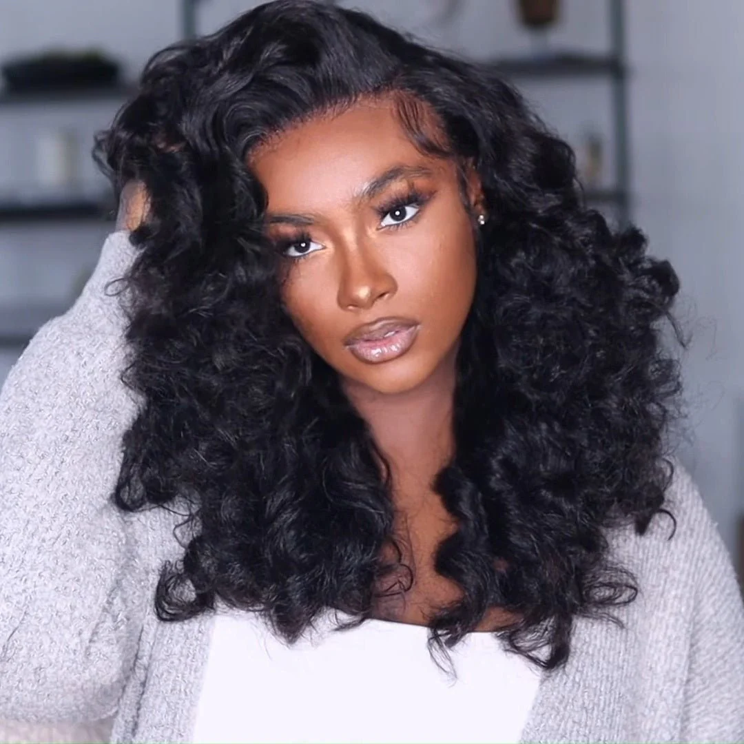 Glueless 13x4 HD Lace Frontal Wigs Yaki Wave Human Hair Wig Pre Plucked 250% Density-Geeta hair - Image 3