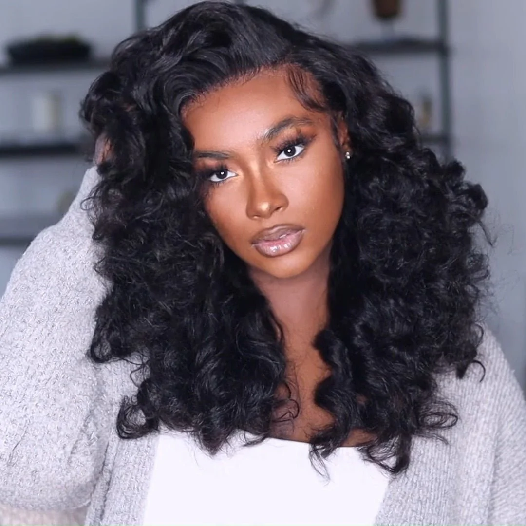 Glueless 13x4 HD Lace Frontal Wigs Yaki Wave Human Hair Wig Pre Plucked 250% Density-Geeta hair - Image 4