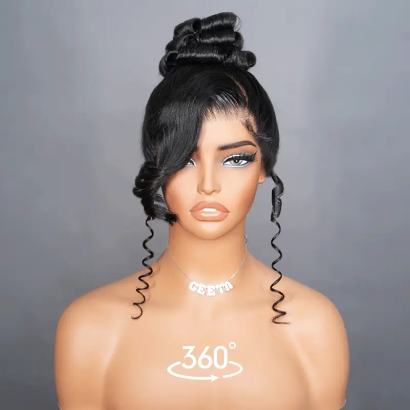Invisi Strap 360 Transparent Lace Frontal Body Wave Wig Face Framing Snug Fit All Sizes Human Hair Wigs Daily Deal - Image 7